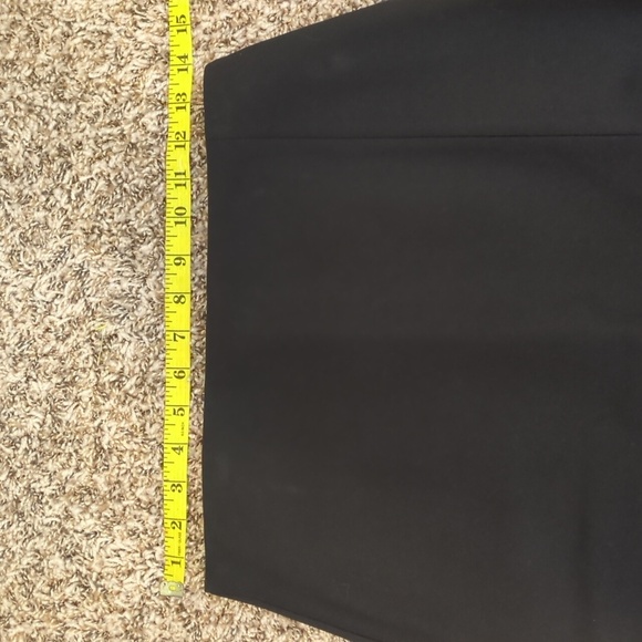 Lulu's Modern Desires classic black high waisted midi skirt thigh high slit - Picture 7 of 13